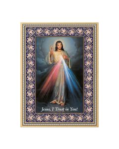 6" x 8" Divine Mercy Italian Wood Plaque