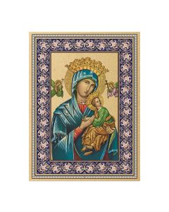 6" x 8" Our Lady of Perpetual Help Italian Wood Plaque