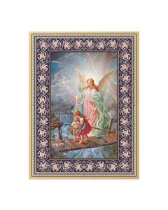 6" x 8" Guardian Angel Italian Wood Plaque