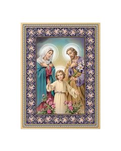 6" x 8" Holy Family Italian Wood Plaque