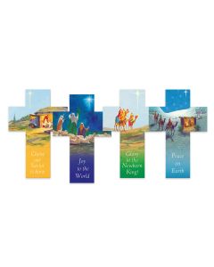 4 " x 3" Set of 4 Paper Christmas Crosses