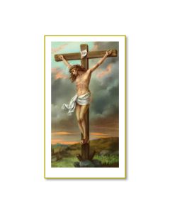 The Crucifixion Holy Card