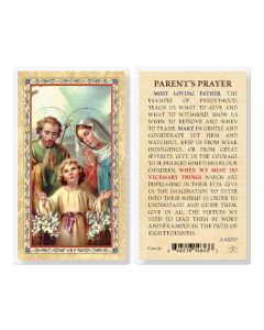 Parents Prayer - Holy Family Laminated Holy Card. Inc. of 25