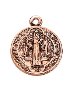 5/8" Copper Finish St. Benedict Jubilee Medal