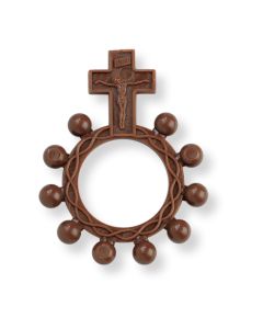 Brown Plastic Rosary Ring