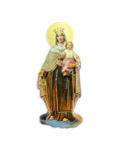 Magnetic Resin Statuette of the Our Lady of Mount Carmel  
