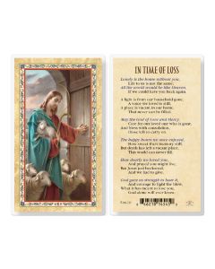 In Time of Loss Good Shepherd Laminated Holy Card. Inc. of 25