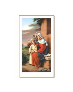 Saint Anne Holy Card