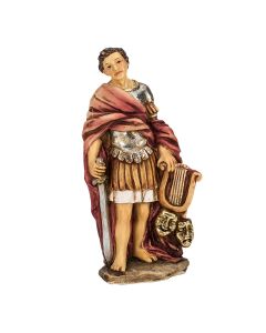 4" Cold Cast Resin Hand Painted Statue of Saint Genesius in a Deluxe Window Box-P65