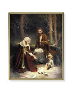 8" x 10" Gold Plaque Frame with a Chambers: Holy Family Print