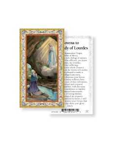 Our Lady of Lourdes Holy Card