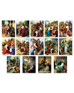 4" x 6" Stations of the Cross Poster Set
