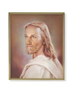 8" x 10" Gold Plaque Frame with a Head of Christ Print