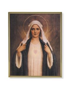 11" x 14" Gold Plaque Frame with a Chambers: Immaculate Heart of Mary Print