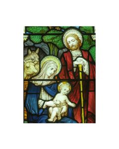 12" x 15 3/4" Vinyl Window Cling with an Image of the Holy Family