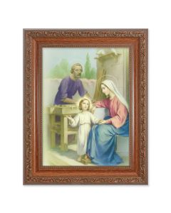 8.25" x 10.25" Ornate Wood Frame with a 6" x 8" The Holy Family Print