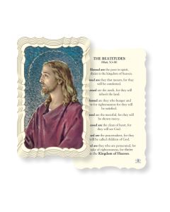 The Beatitudes Holy Card