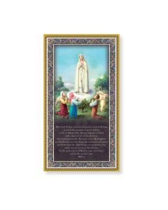 Our Lady of Fatima with Prayer
