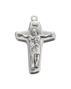 1 3/4" Antiqued Silver Oxidized Mother of Sorrows Cross
