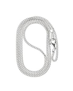 18" Silver Chain with a Spring Ring Rhodium
