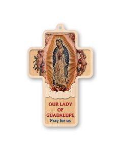Our Lady of Guadalupe Laser Cut Wood Cross