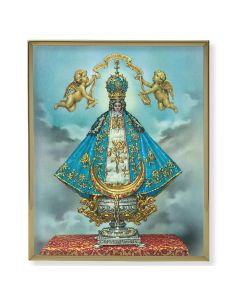8" x 10" Gold Plaque Frame with a Virgen de San Juan