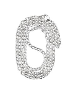 24" Silver Finish Chain with a Rhodium Clasp 