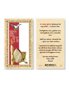 Confirmation - O Holy Spirit Laminated Holy Card. Inc. of 25