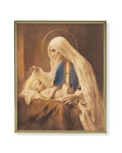 8" x 10" Gold Plaque Frame with an Chambers: Madonna and Child Print