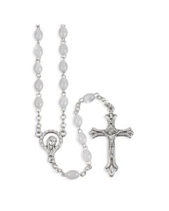 16" Mother of Pearl Bead Rosary