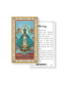 Our Lady of San Juan Holy Card