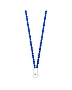 31" Dark Blue Cord with a Silver Tip