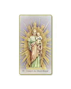 Saint Joseph Mont-Royal Holy Card
