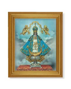 10" x 12" Gold Leaf Finish Beveled Frame with 8" x 10" Virgen de San Juan Textured Art