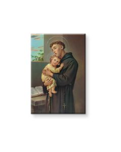2" x 3" Saint Anthony Magnetic Laminated Plaque
