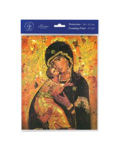 8" x 10" Our Lady of Vladimir Print  (sold in inc. of 3)