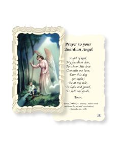 Guardian Angel Holy Card