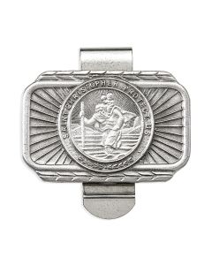 Saint Christopher Auto Visor Clip (Sold in Inc. of 3)