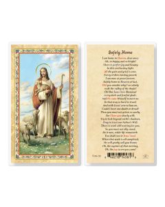 Safely Home - Good Shepherd Laminated Holy Card. Inc. of 25