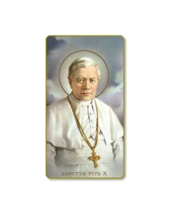 Saint Pius X Holy Card