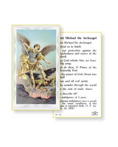 Saint Michael Holy Card 