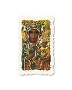 Our Lady of Czestochowa Holy Card