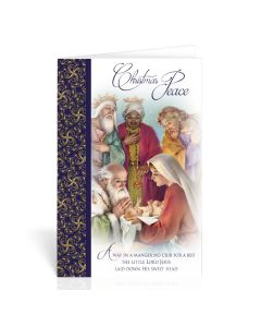 Holy Family with a Magi Christmas Greeting Cards