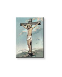 2" x 3" Crucifixion Magnetic Laminated Plaque