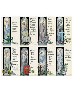 Omega Series Assorted Eight-Up Micro Perforated Holy Cards