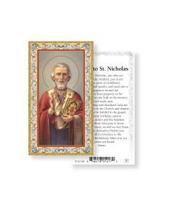 Saint Nicholas Holy Card
