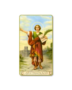 Saint Pancracio Holy Card