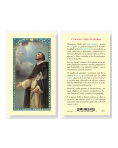 Oracion a Santo Domingo Holy Card