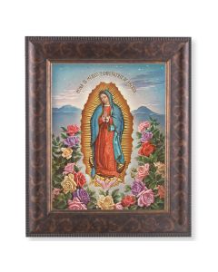 11 1/4" x 13 1/4" Art Deco Frame with an 8" x 10" Our Lady of Guadalupe Print