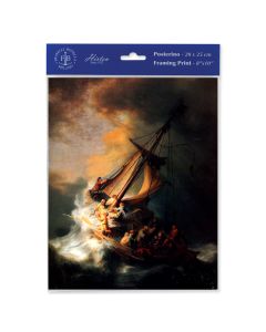 8" x 10" Rembrandt: Storm on the Sea of Galilee Print  (sold in inc. of 3)